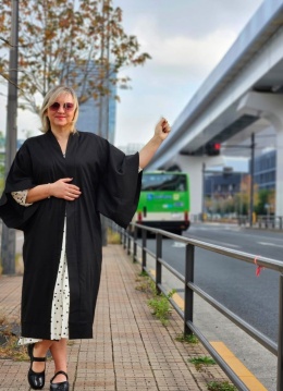 Eleganckie lniane kimono Madame Coco