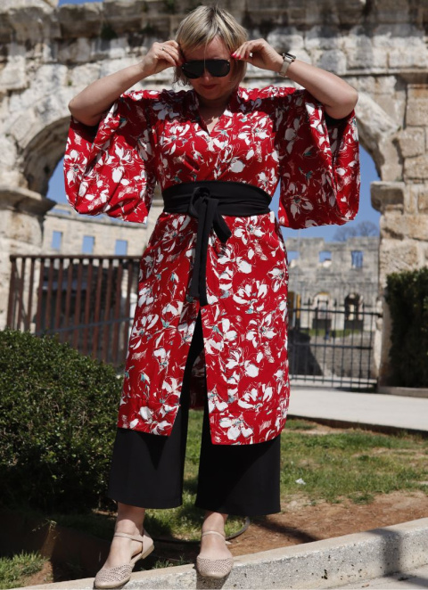 Kimono Red Rose Kimono Red Rose