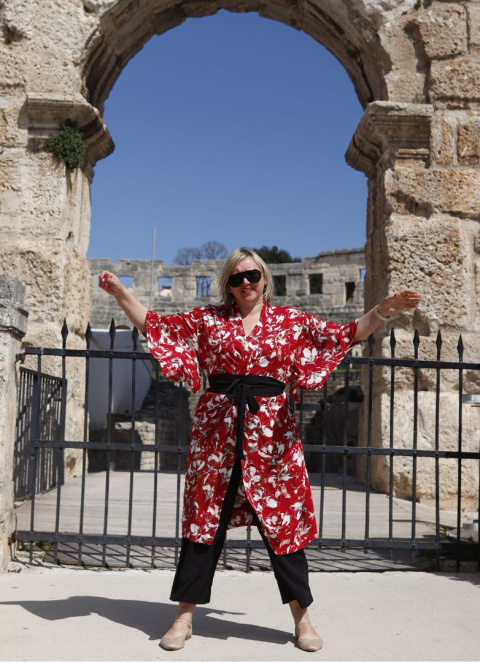 Kimono Red Rose Kimono Red Rose