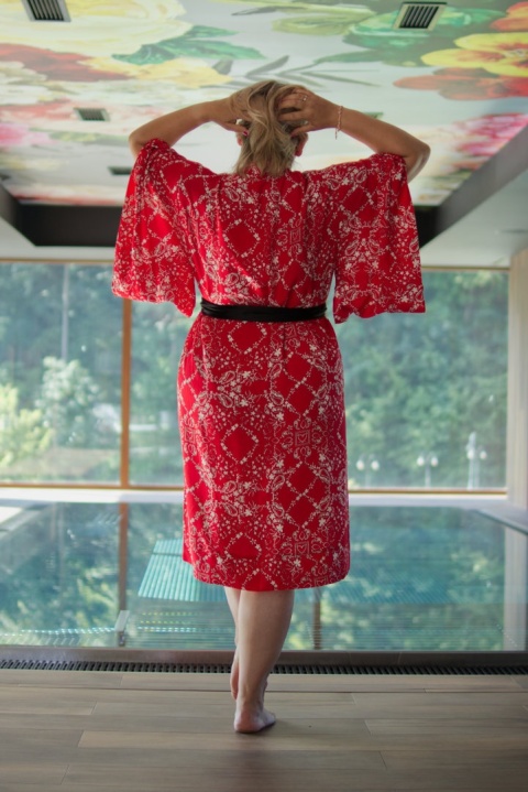 Kimono czerwone Romantic Moments