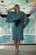 Kimono Paisley w morskich kolorach