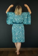 Kimono Paisley w morskich kolorach