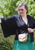 Krótkie kimono Black WIld