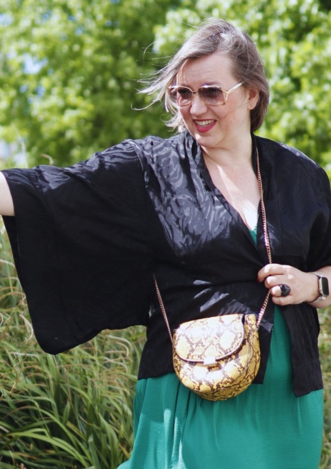 Krótkie kimono Black WIld