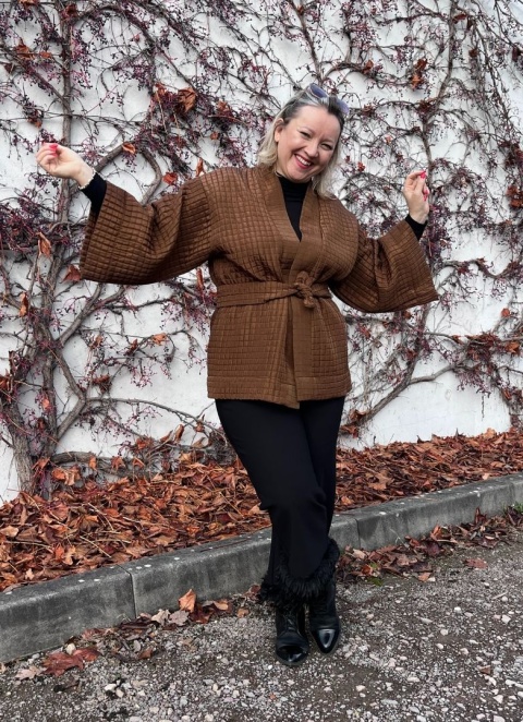 Kurtka kimonowa Chocolate Whisper