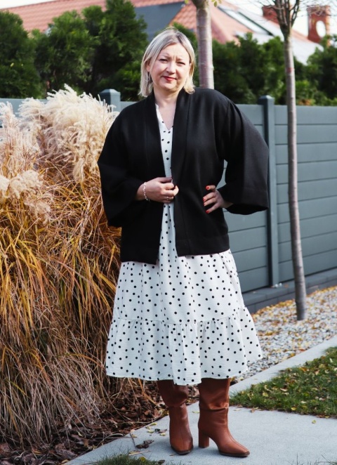 Kurtka kimonowa Noir Weave