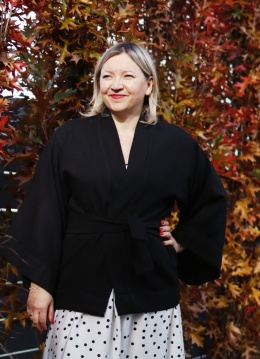 Kurtka kimonowa Noir Weave