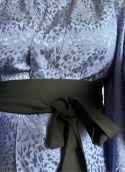 Satynowe kimono Sumire w kolorze lawendy